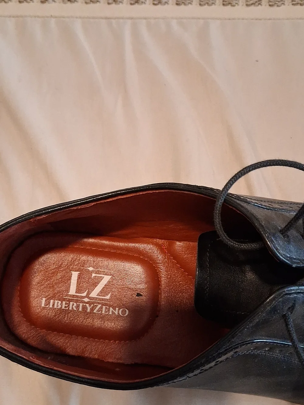 liberty Black Leather Lace-Up Oxford Dress Shoes